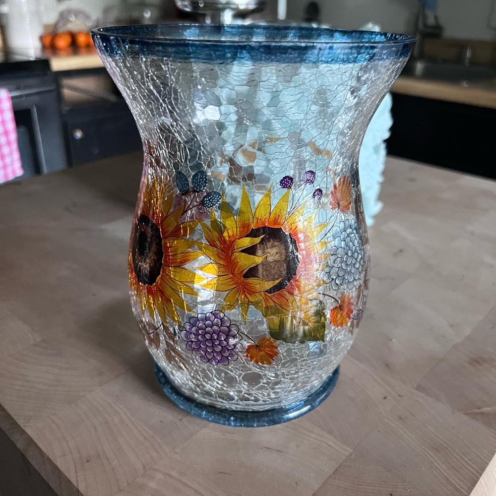Yankee Candle Sunflower Mosaic Glass Holder
